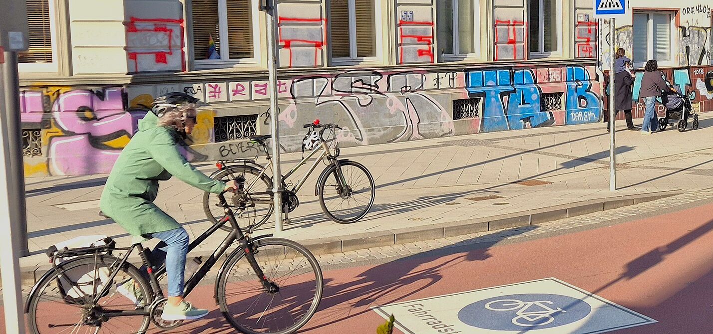 Fahrradstraße in Aachen