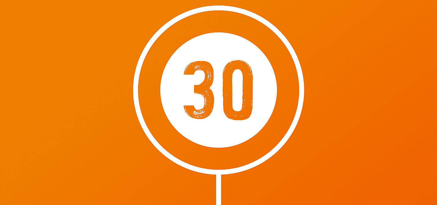 ADFC Tempo 30 Schild Tempo 30